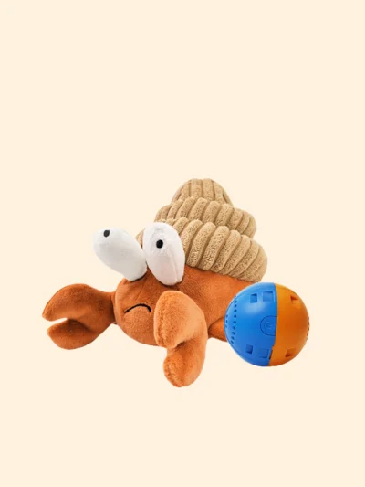 Hermit Crab Interactive Dog Toy